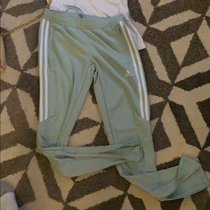 Mint green track/warm up pants